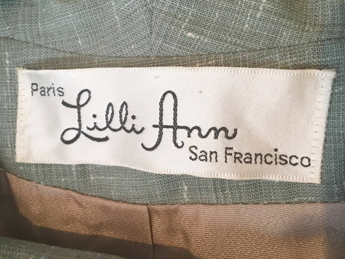 Close-up of Lilli Ann tag