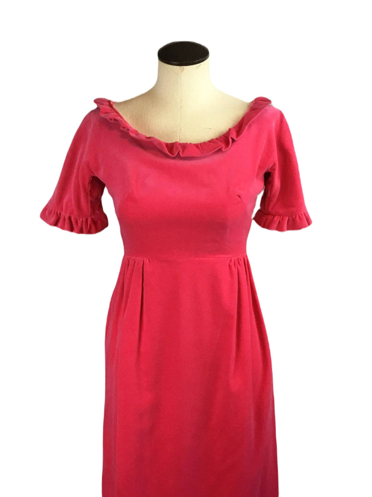 Top view of dress on mannequin