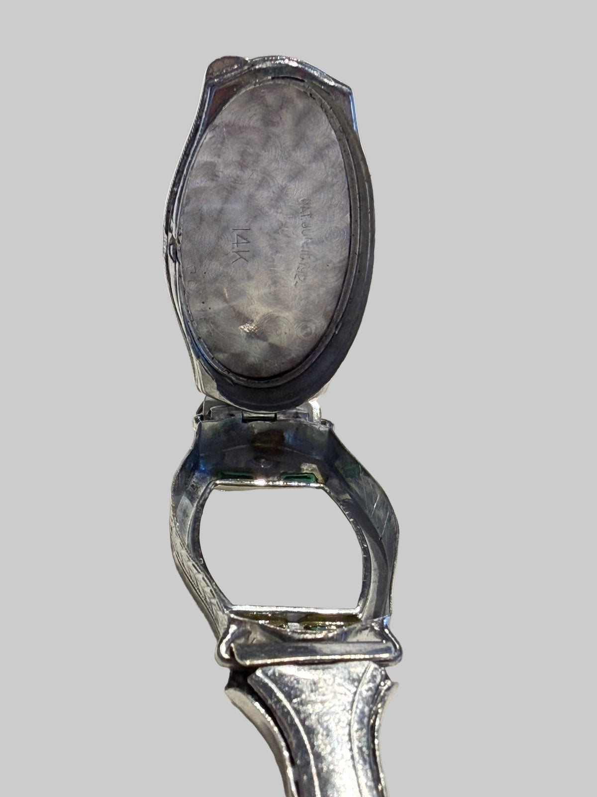 1920s Art Deco Bulova Caseback Hallmarks 14K and PAT. JUNE 10 1924