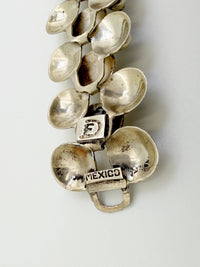 Fred Davis hallmark and Mexico stamp on vintage sterling silver bracelet