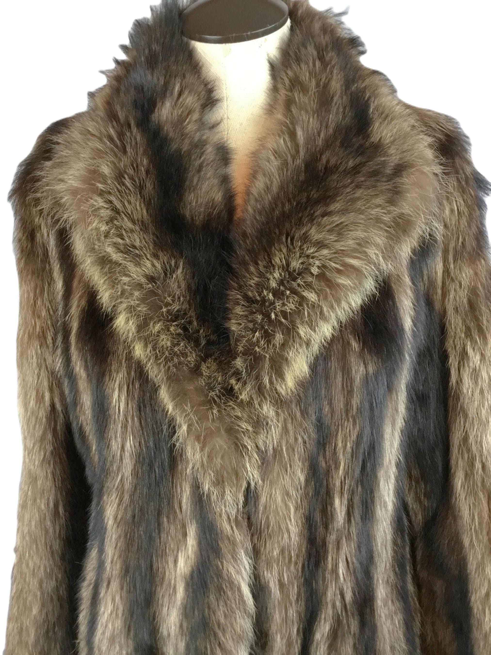 Emilio Gucci Vintage 1970s Genuine Fur Coat Long Stroller