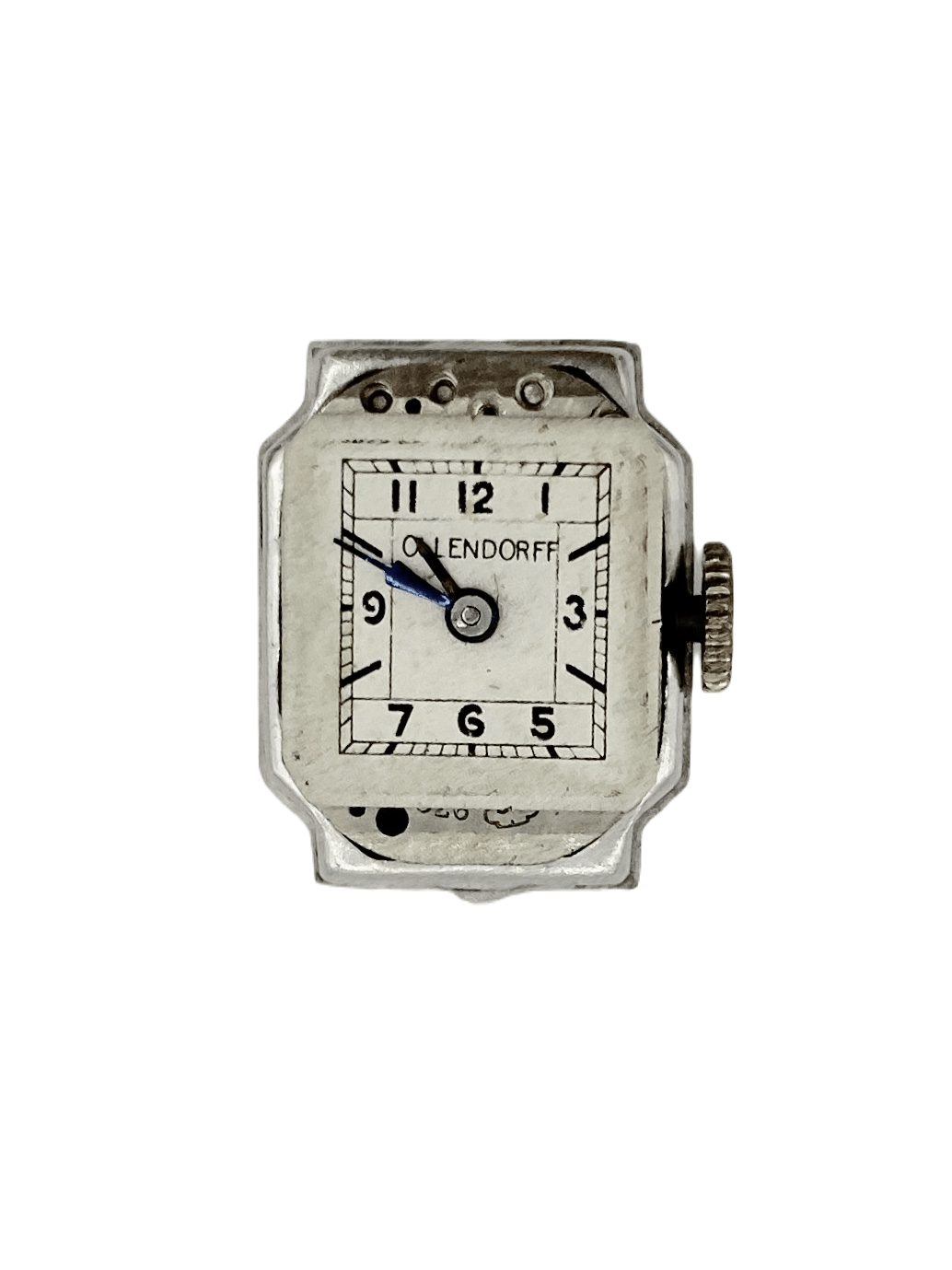 RARE 1920s Art Deco Luxury Platinum 56 Diamonds Ladies Watch 2.0cttw O Moontide Vintage