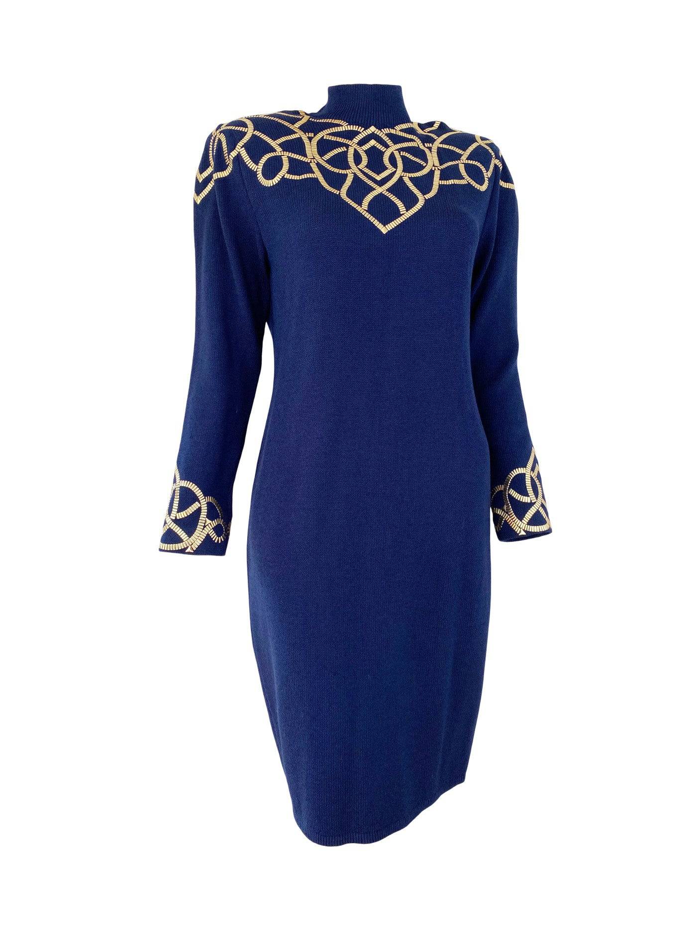 St john blue outlet dress